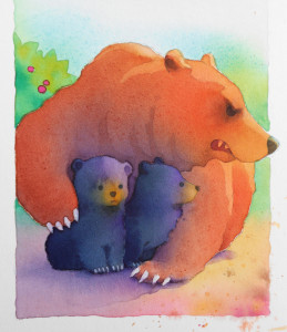 Mama Bear-watercolor